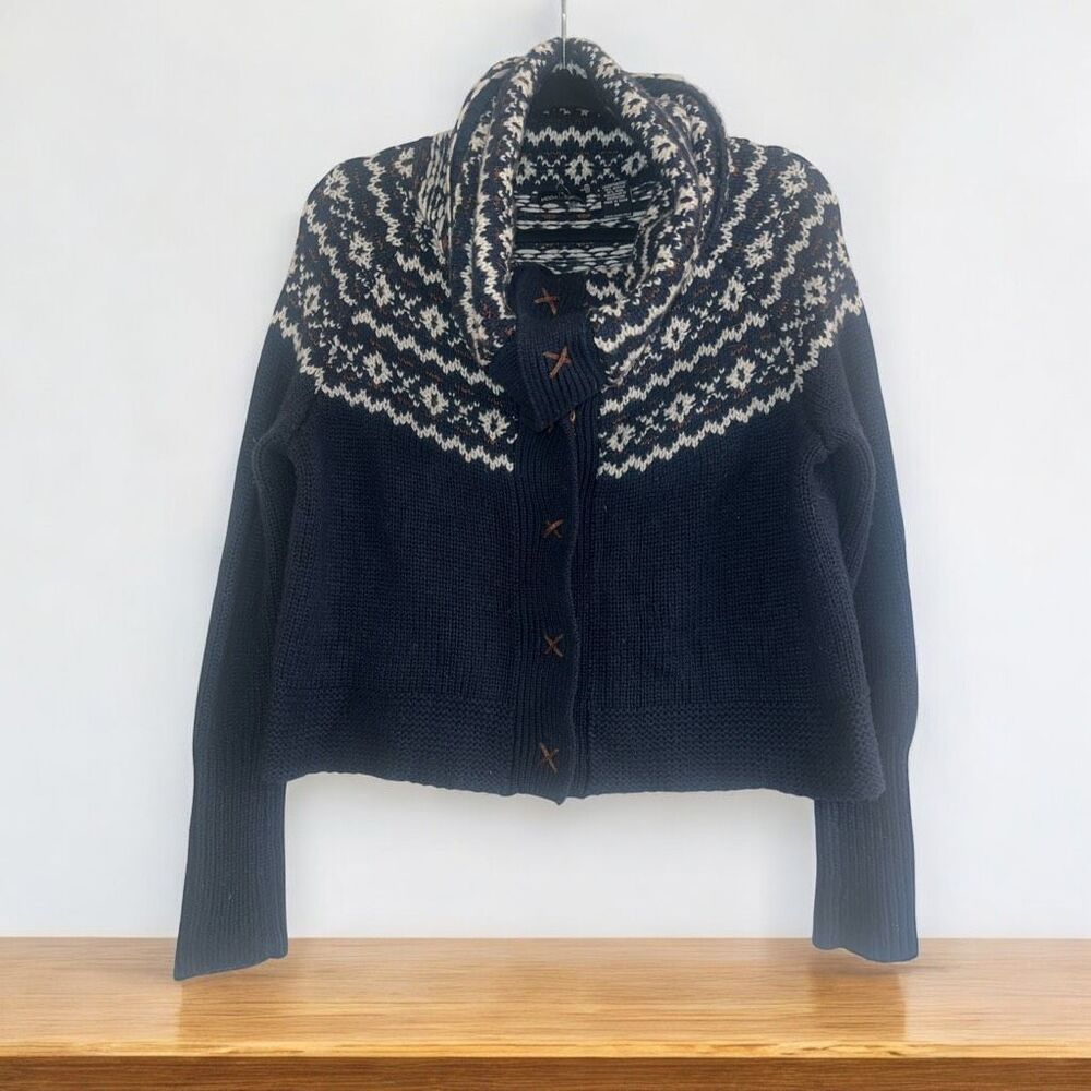 Moda International Holiday Button Turtleneck Down… - image 4